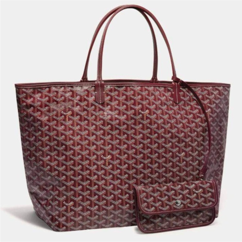 Goyard Red Patterned St. Louis GM Tote